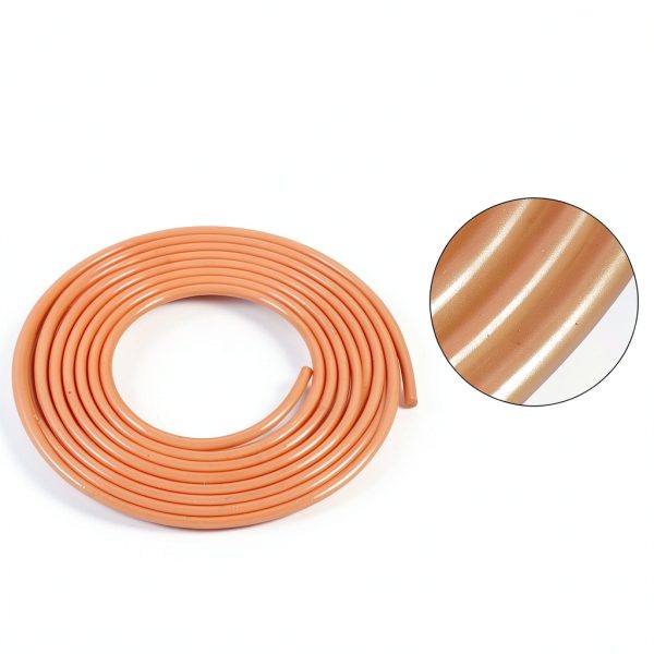 10ft 5mm PU Transmission Round Belt High Performance Urethane Orange-1
